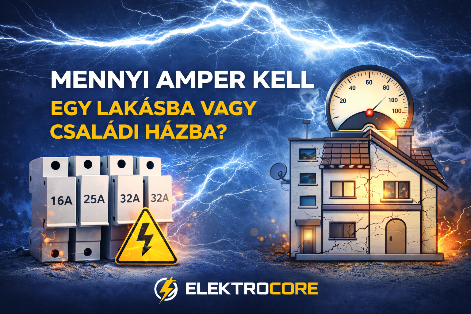 mennyi egy lakó ingatlan amper igénye?