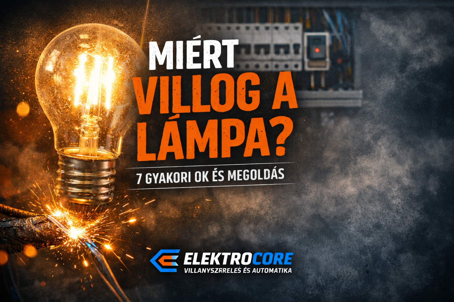 Villogó izzó elektromos hiba miatt – Elektrocore blog
