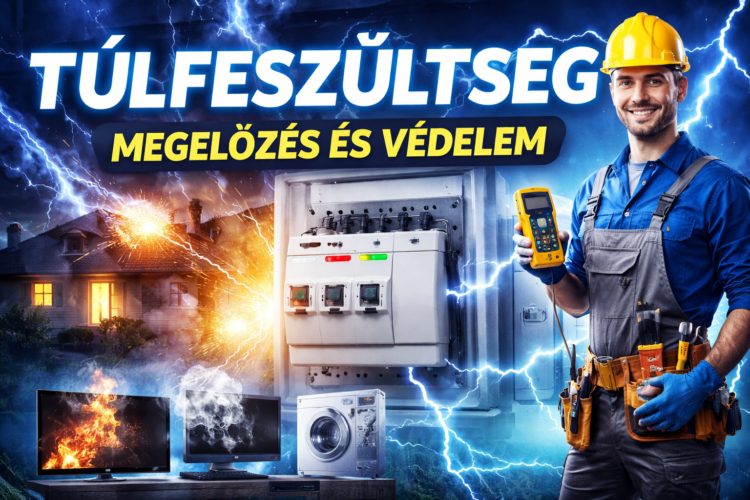 Túlfeszültség védelem – hogyan óvhatjuk meg otthonunk elektromos rendszerét a villámcsapások és hálózati zavarok ellen